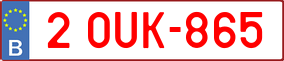 Truck License Plate